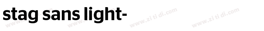 stag sans light字体转换